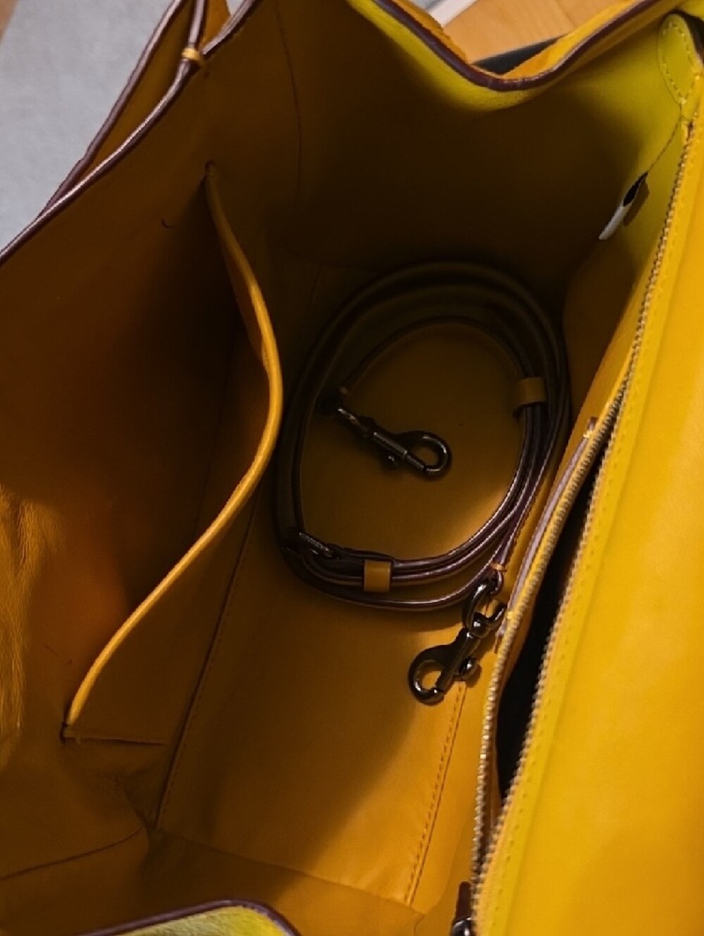 Coach Drifter Bag In Mustard Yellow With Gunmetal Hardware - Picture 6 of 11